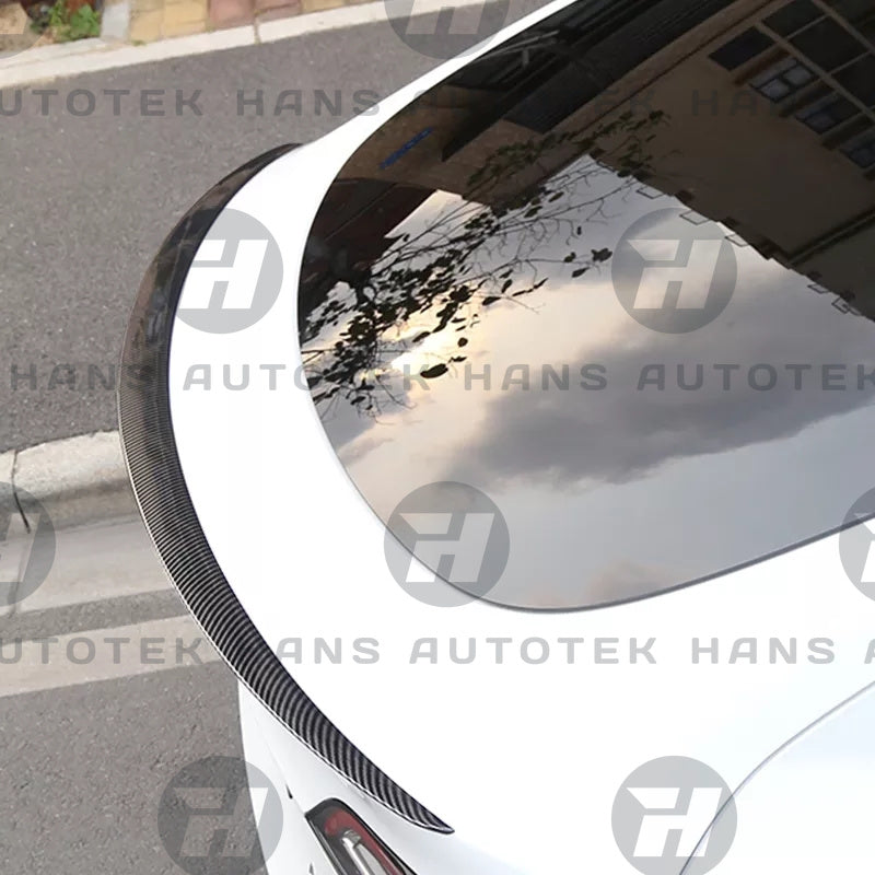 100% REAL FULL CARBON FIBER REAR SPOILER FOR TESLA MODEL Y SEDAN 2016 -2023