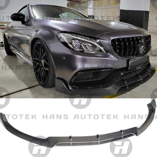 BRABUS Style Carbon Fibre Front Lip for Mercedes-Benz C63s AMG W205 C205 Coupe