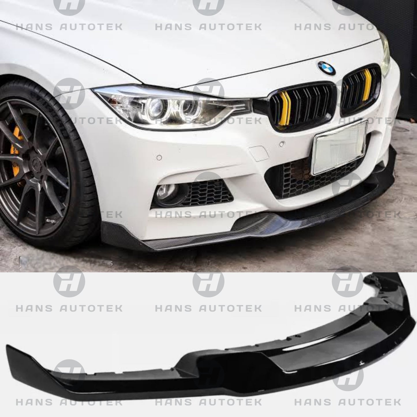 MAD Style Glossy Black Front Lip M Sport Bumper FOR BMW 3 Series F30 F31