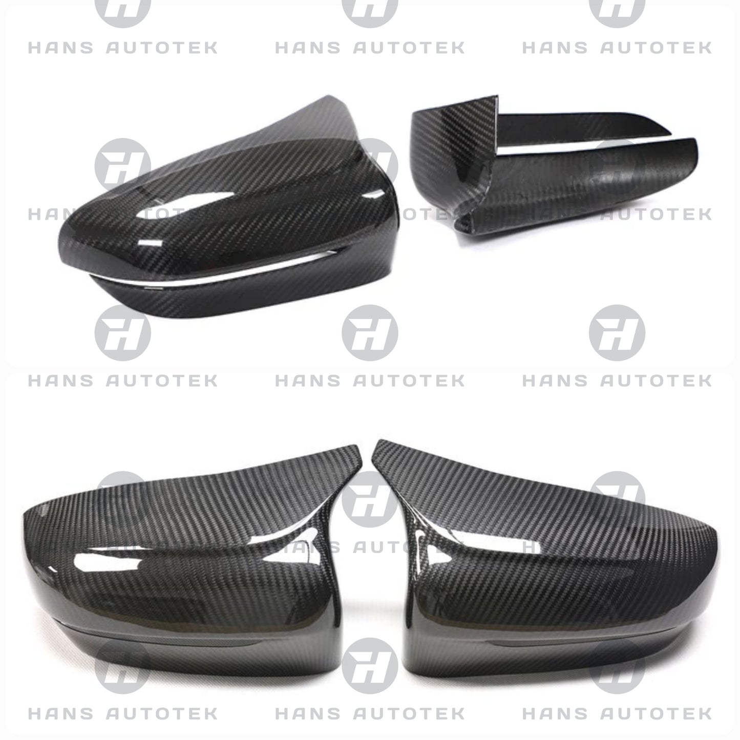 BMW F90 M5 CARBON FIBER ADD-ON PERFORMANCE STYLE MIRROR COVER CAPS