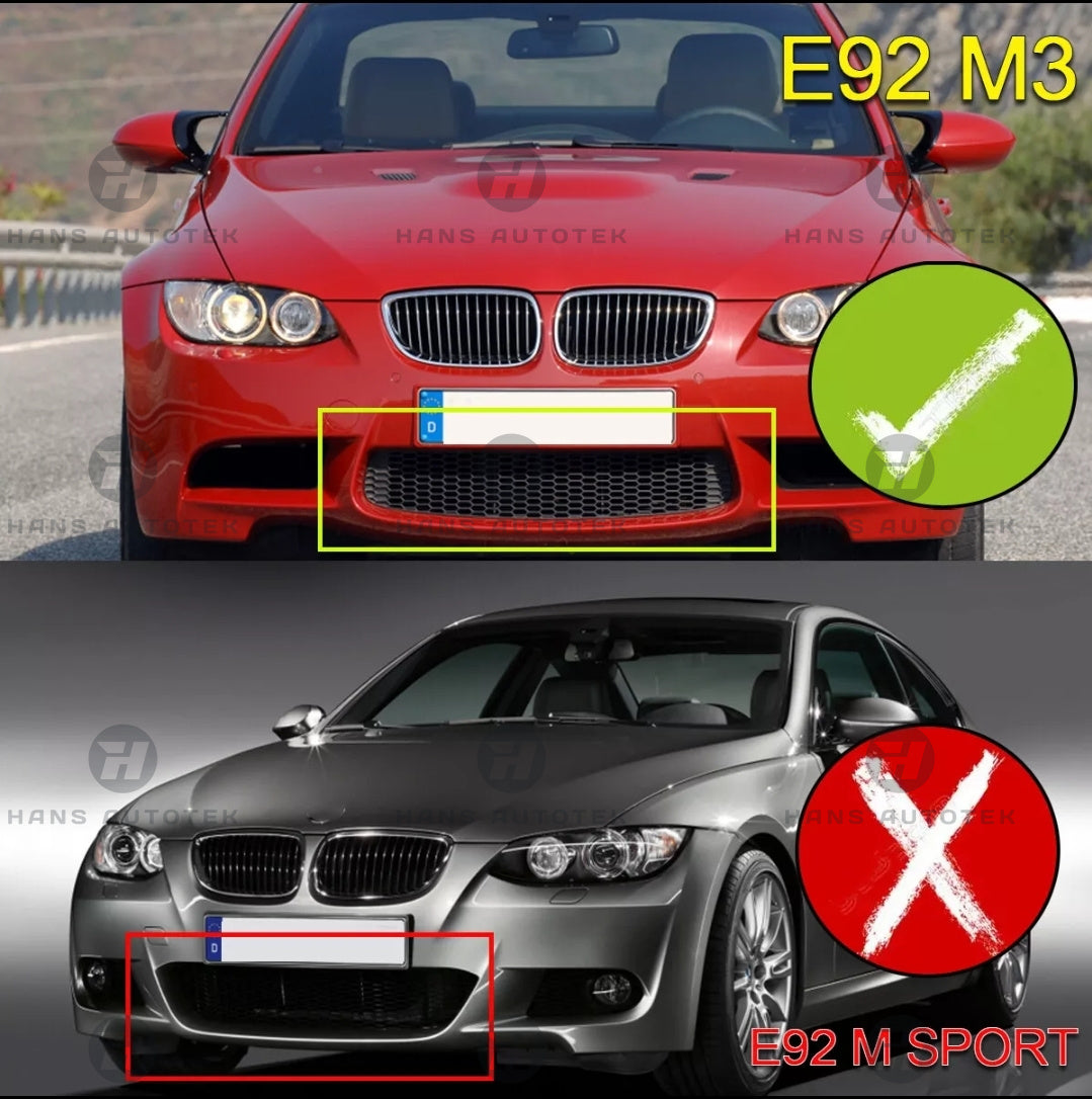 GTS STYLE GLOSS BLACK FRONT LIP SPLITTER FOR BMW M3 E92 E93 E90