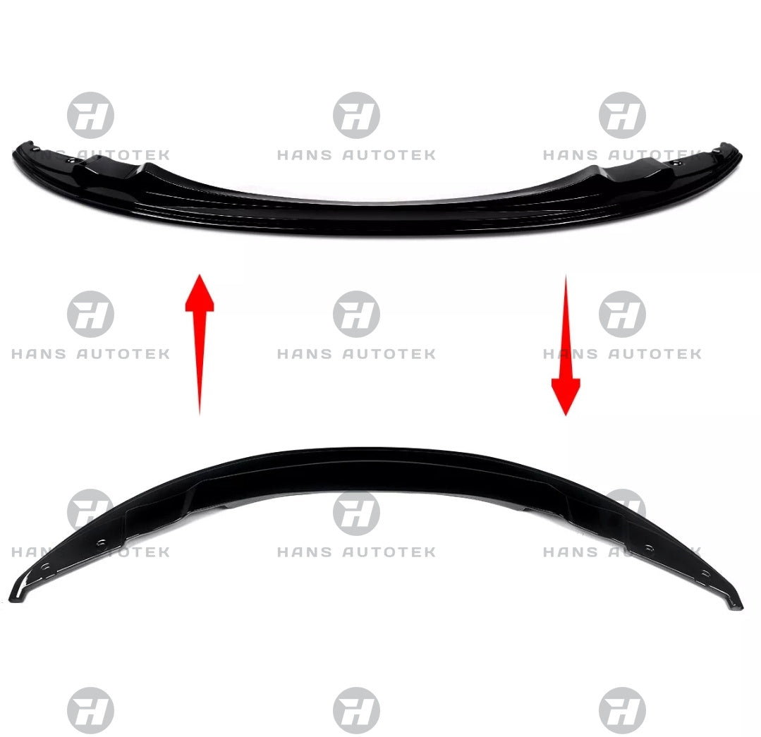 GTS STYLE GLOSS BLACK FRONT LIP SPLITTER FOR BMW M3 E92 E93 E90
