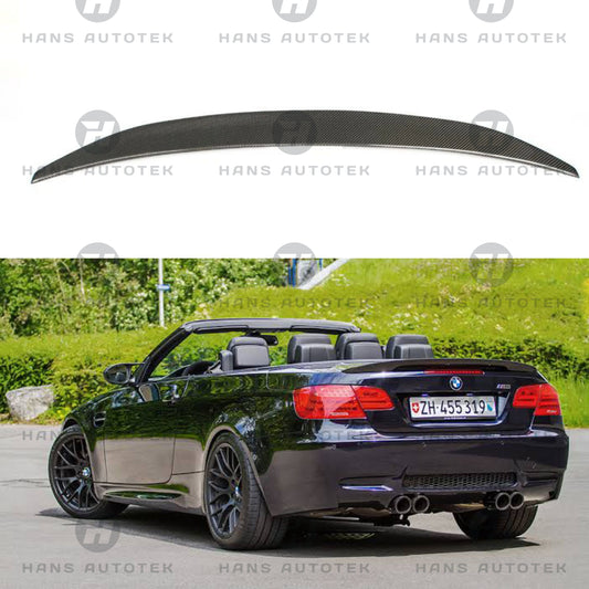 Full Carbon Fiber Rear Spoiler P style FOR BMW 3 Series Convertible E93 M3 335i 323 2D