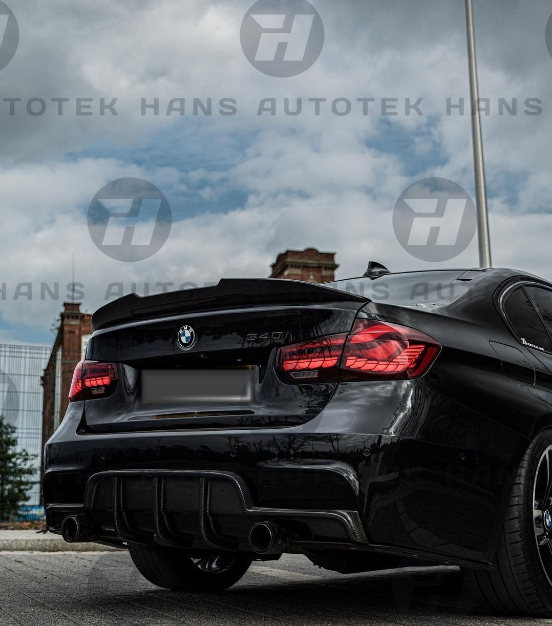 PSM Kick Style Gloss Black Rear Trunk Spoiler For BMW 3 SERIES F30 F80 M3 SEDAN