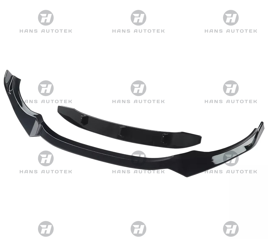 GLOSS BLACK W STYLE FRONT LIP SPLITTERS FOR BMW X3 G01 X4 G02 PRE LCI ( 17- 21 )