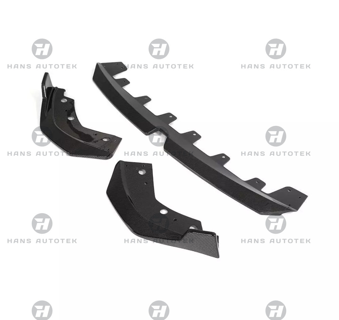 REAL CARBON FIBER FRONT LIP FOR BMW 3 SERIES LCI G20 G21 M SPORT SED WAG 2022+