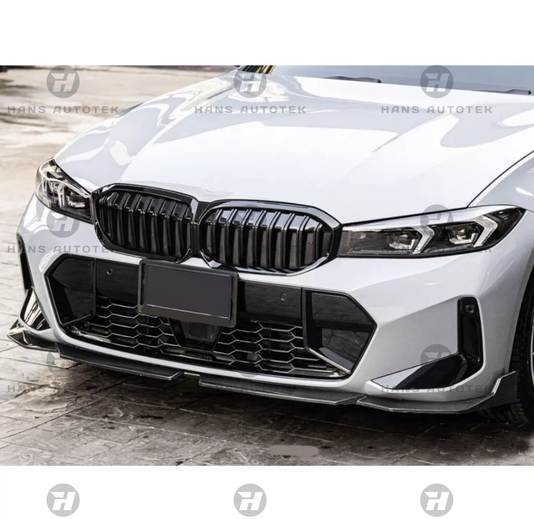 REAL CARBON FIBER FRONT LIP FOR BMW 3 SERIES LCI G20 G21 M SPORT SED WAG 2022+