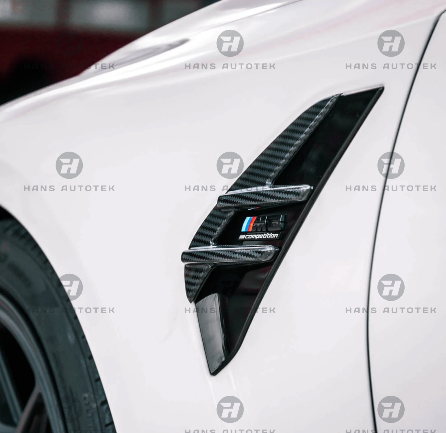 MP Style Full Carbon Fibre Side Fender Trim Vent ADD ON cover FOR BMW G80 G81 M3