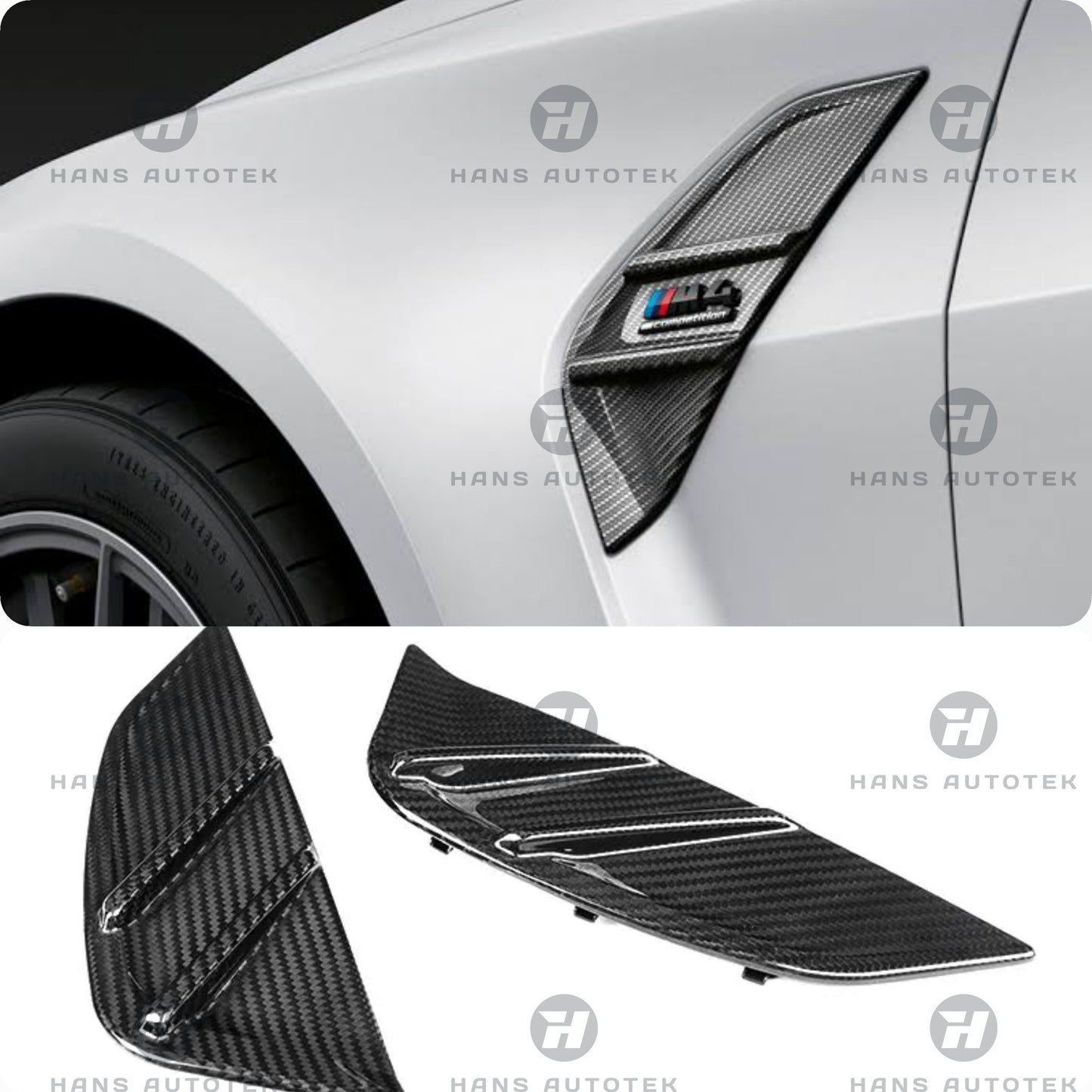 MP Style Full Carbon Fibre Side Fender Trim Vent Replacement FOR BMW G82 G83 M4