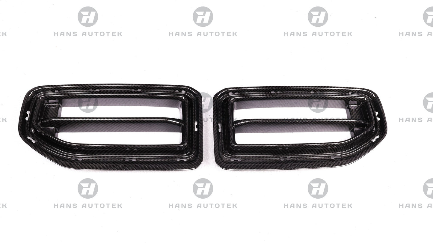 AP STYLE REAL DRY CARBON FIBER FRONT GRILL FOR BMW M2 G87 COUPE ( 2022 - UP )