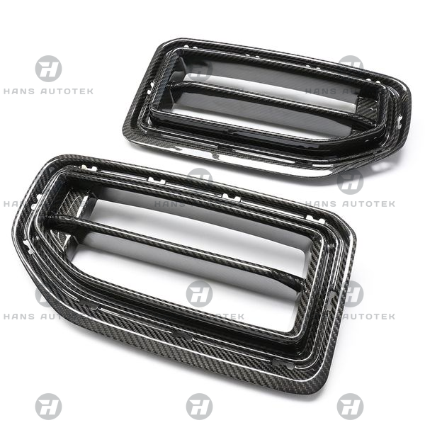 AP STYLE REAL DRY CARBON FIBER FRONT GRILL FOR BMW M2 G87 COUPE ( 2022 - UP )