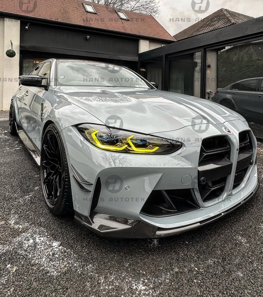 MP Style Gloss Black Air-Duct Front Bumper FOR BMW M3 M4 G80 G82 G83 ( 2021 + )