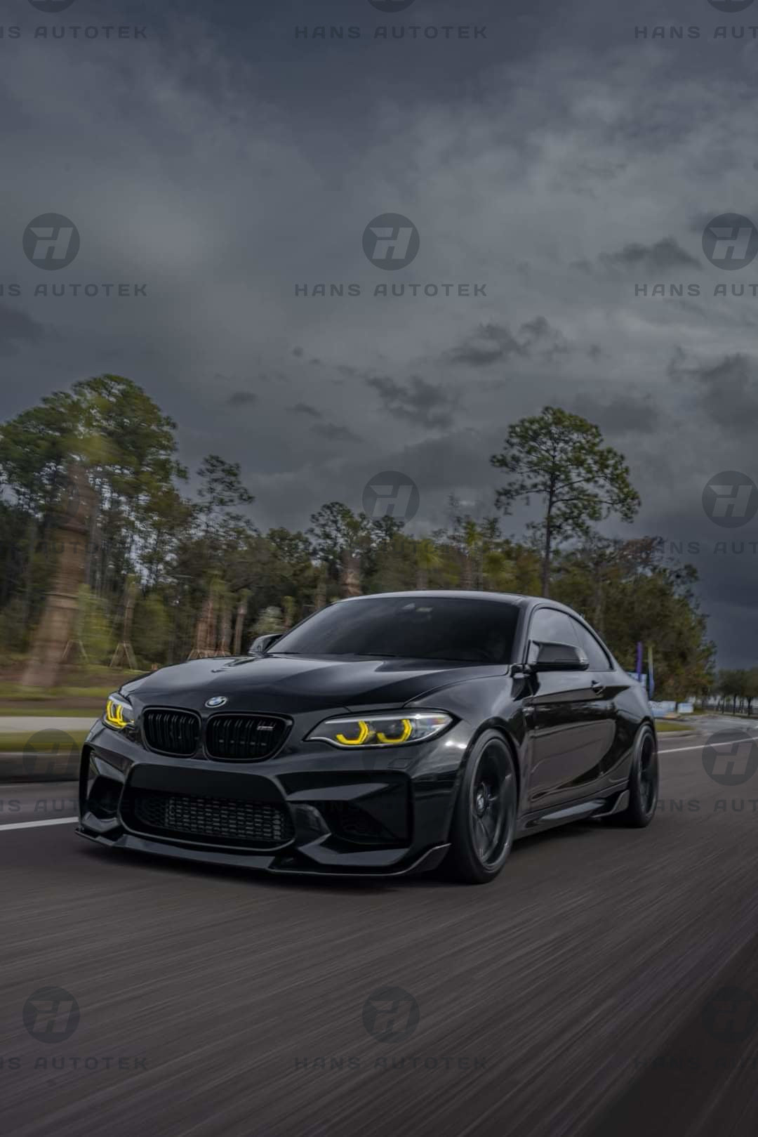 CS Style Gloss Black Front Lip Splitter For BMW F87 M2 & M2 Competition (16-22)