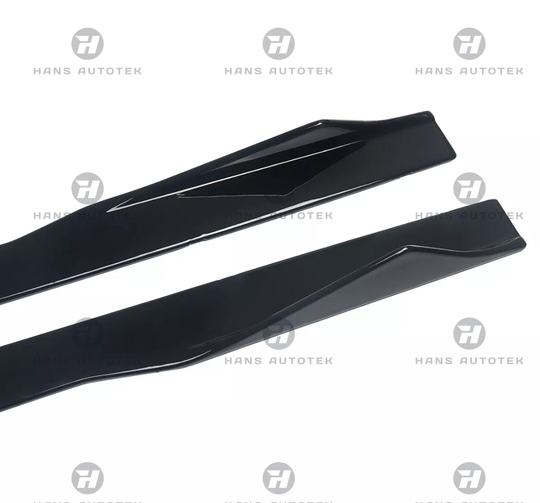 Gloss Black V Style Side Skirts Extension For BMW F87 M2 & M2 Competition (16-21 )