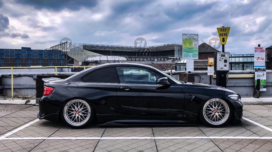 Gloss Black V Style Side Skirts Extension For BMW F87 M2 & M2 Competition (16-21 )