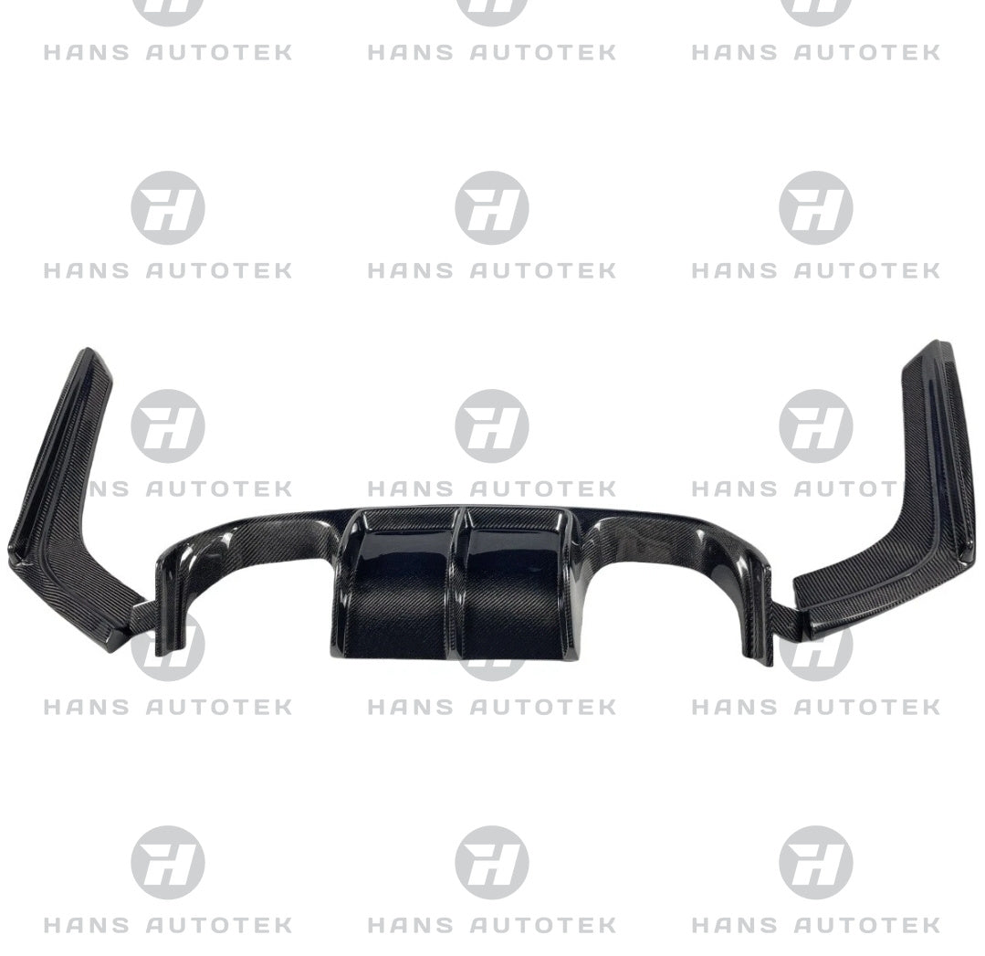 V Style Real Full Carbon Fiber Rear Diffuser FOR BMW M3 M4 F80 F82 F83
