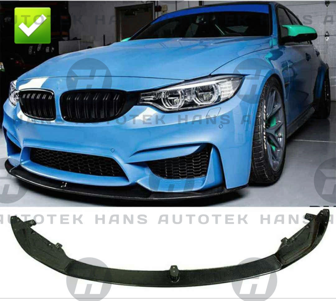 MPerformance Style Bottom Carbon Fiber Front Lip FOR BMW M3 M4 F80 F82 F83 14-20