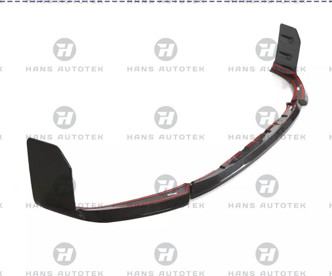 MP STYLE REAL CARBON FIBER FRONT LIP SPLITTER FOR BMW M2 G87 COUPE ( 2022 - UP )
