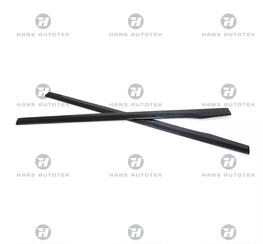 GLOSS BLACK SIDE SKIRTS EXTENSION LIP FOR BENZ CClass W205 C205 C300 C43 C63 AMG