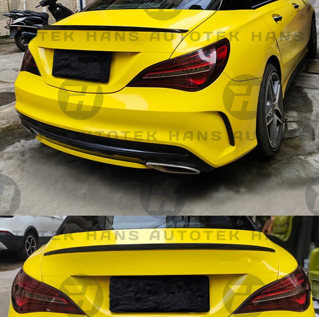 BLACK REAR TRUNK SPOILER AMG STYLE FOR MERCEDES BENZ CLA 45 250 W117 ( 13-20)