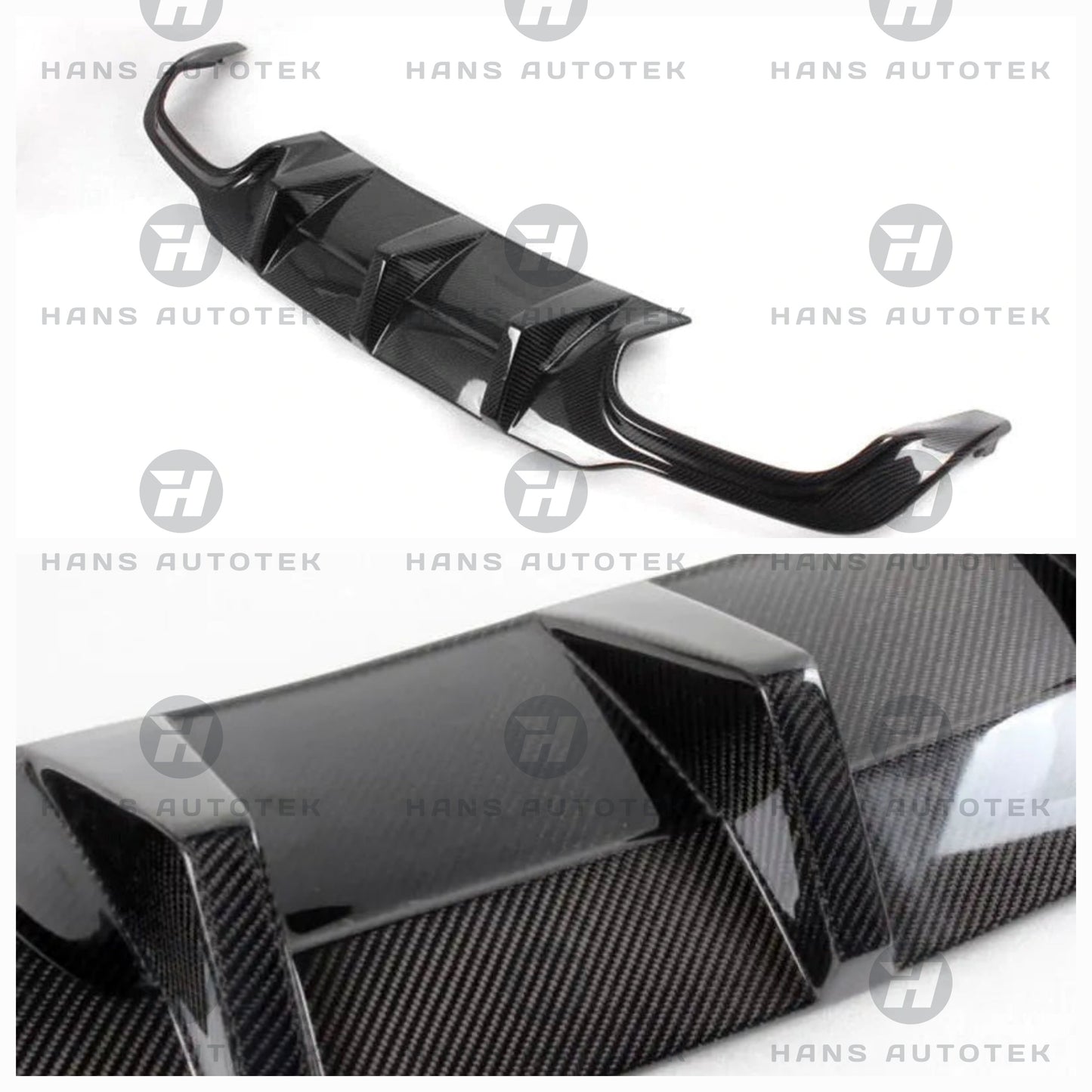 REAL CARBON FIBER REAR DIFFUSER BUMPER FOR MERCEDES C63 W204 FL ( 2011-2014)