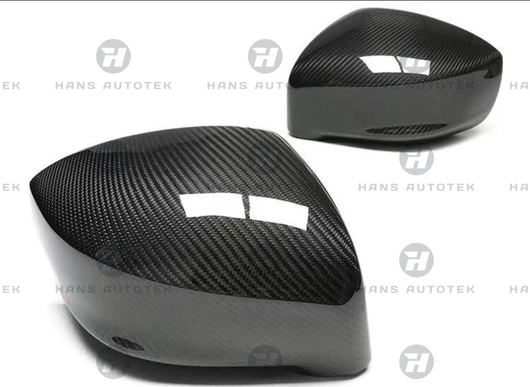 FULL PURE DRY CARBON FIBER MIRROR CAPS ADD ON FOR NISSAN GTR R35 NISMO (2007-2025)