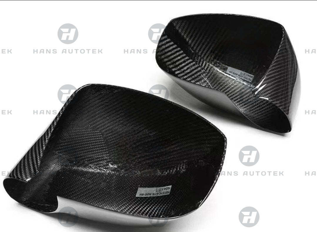 FULL PURE DRY CARBON FIBER MIRROR CAPS ADD ON FOR NISSAN GTR R35 NISMO (2007-2025)