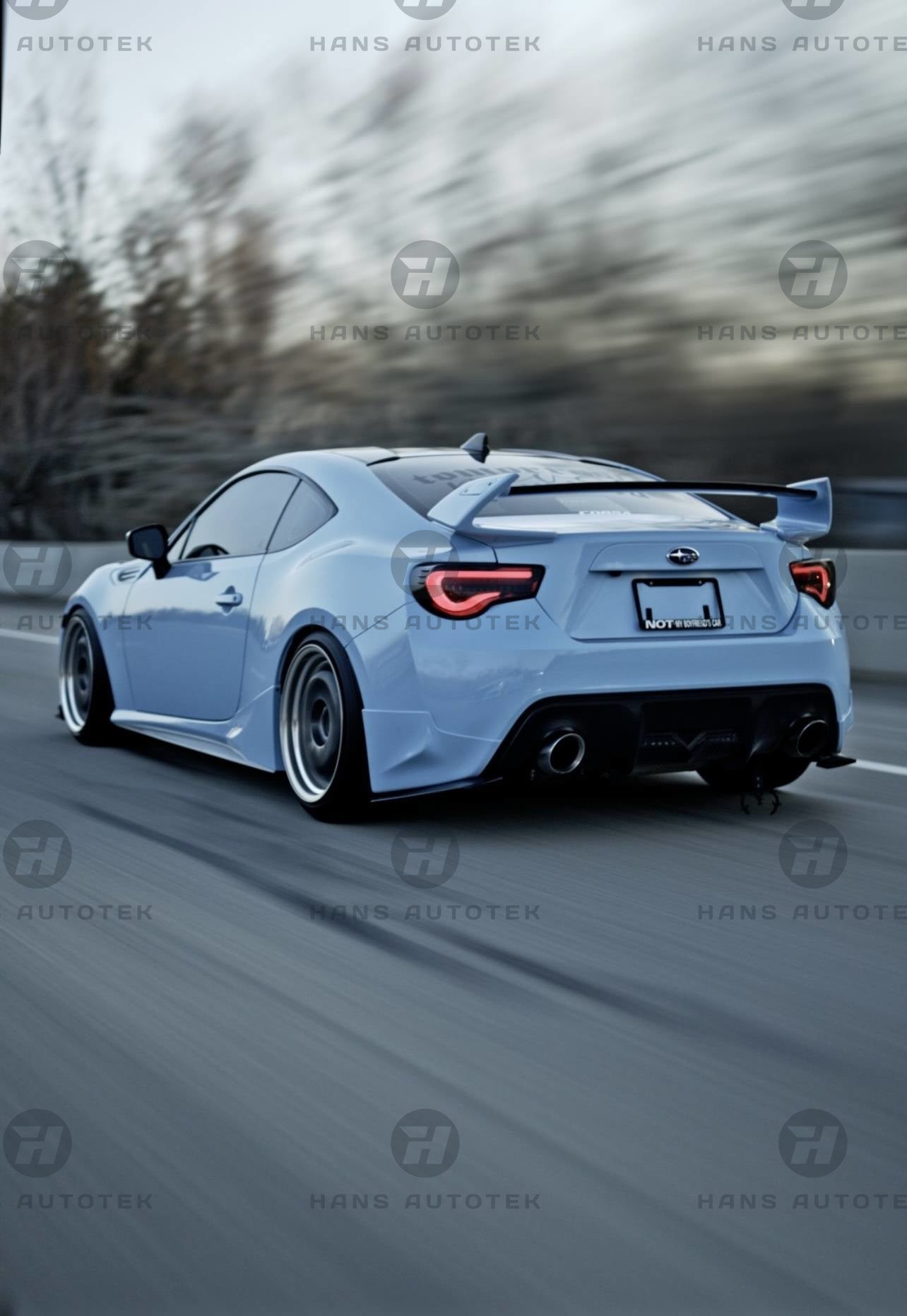 REAL CARBON FIBER WING ROWEN STYLE FOR TOYOTA GT86 SUBARU BRZ SCICON FRS 12-20