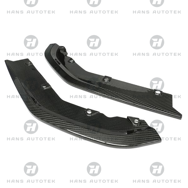 P Style Dry Carbon Fiber Rear Bumper Splitters FOR BMW M3 G80 G81 Sedan & Wagon